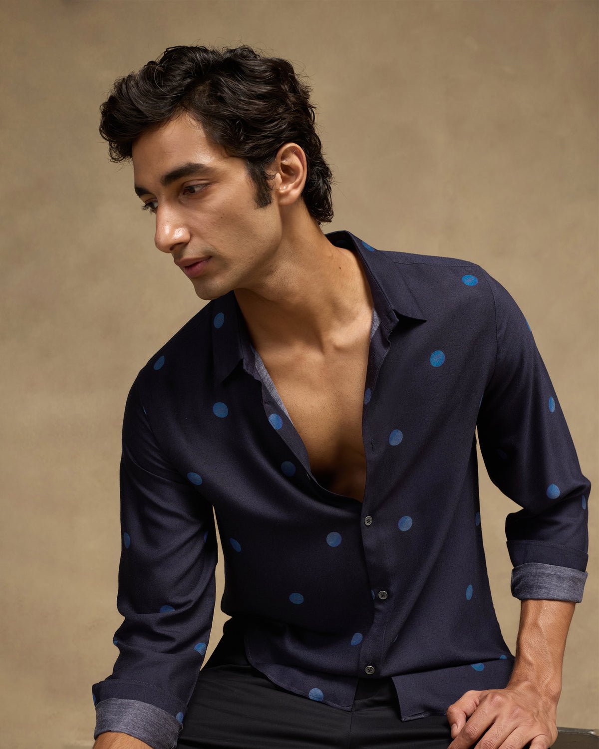 Daze Shirt - Printed Viscose Silk Slim Fit