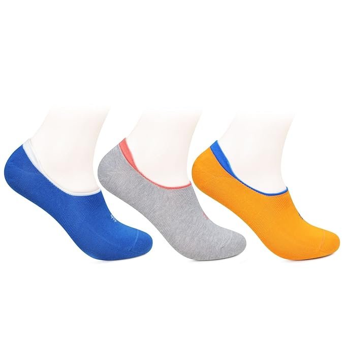 Girl's Cotton Economy Footlet Socks (Multicolour, 6) - Pack of 3