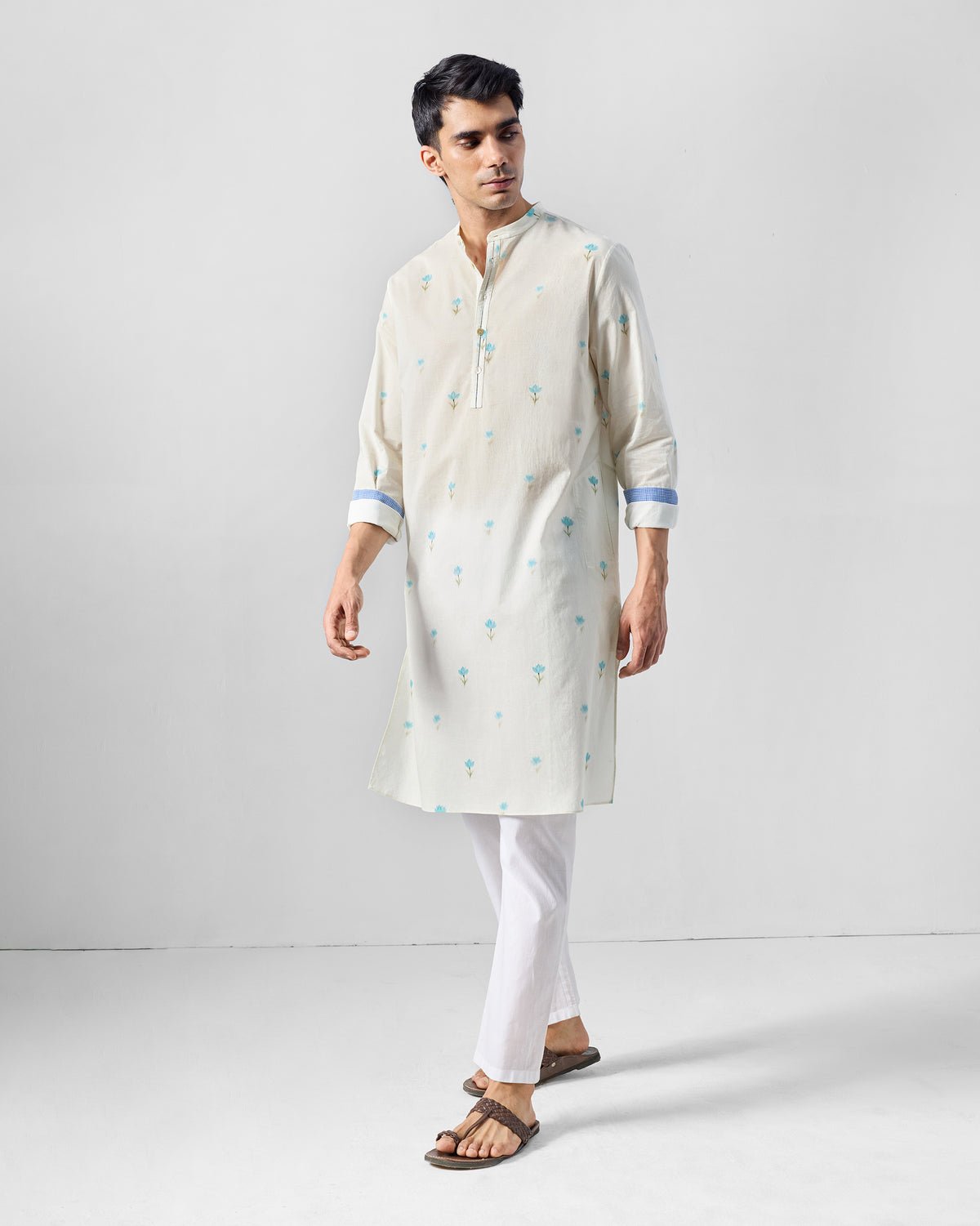 Astral Kurta - Printed Organic Cotton Voile Relaxed Fit