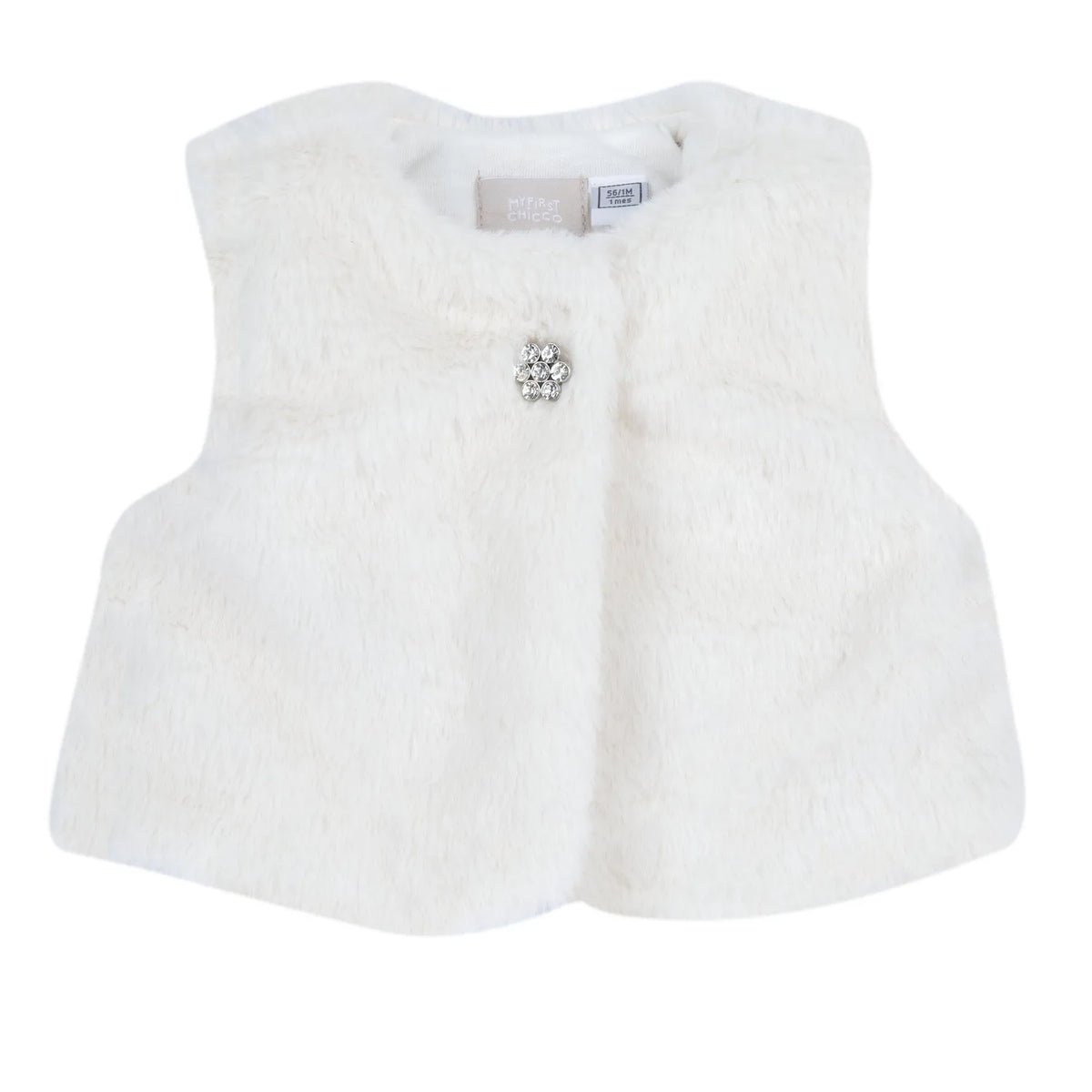 Girls Solid Woven Waistcoat