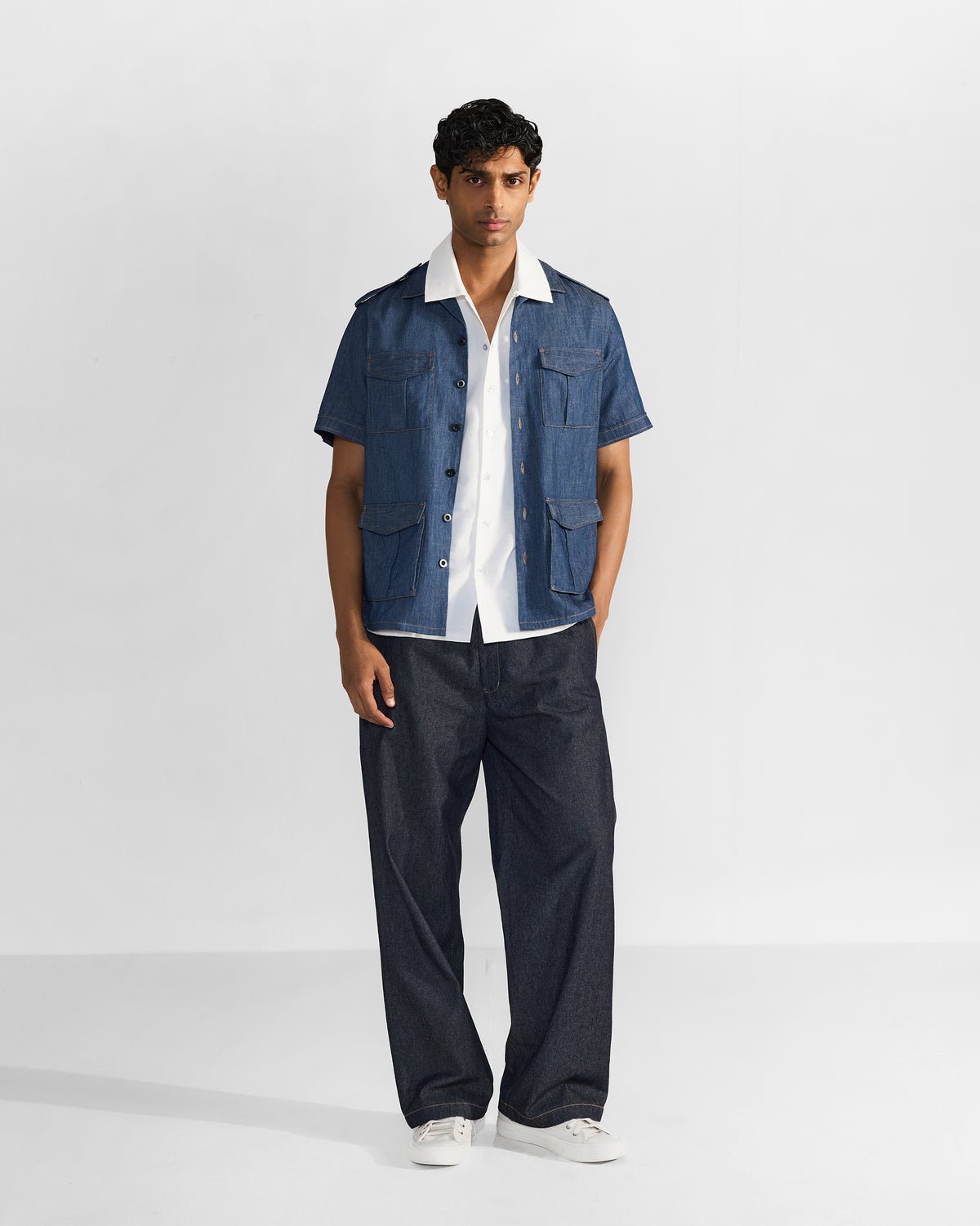 Sambar Shacket - Denim