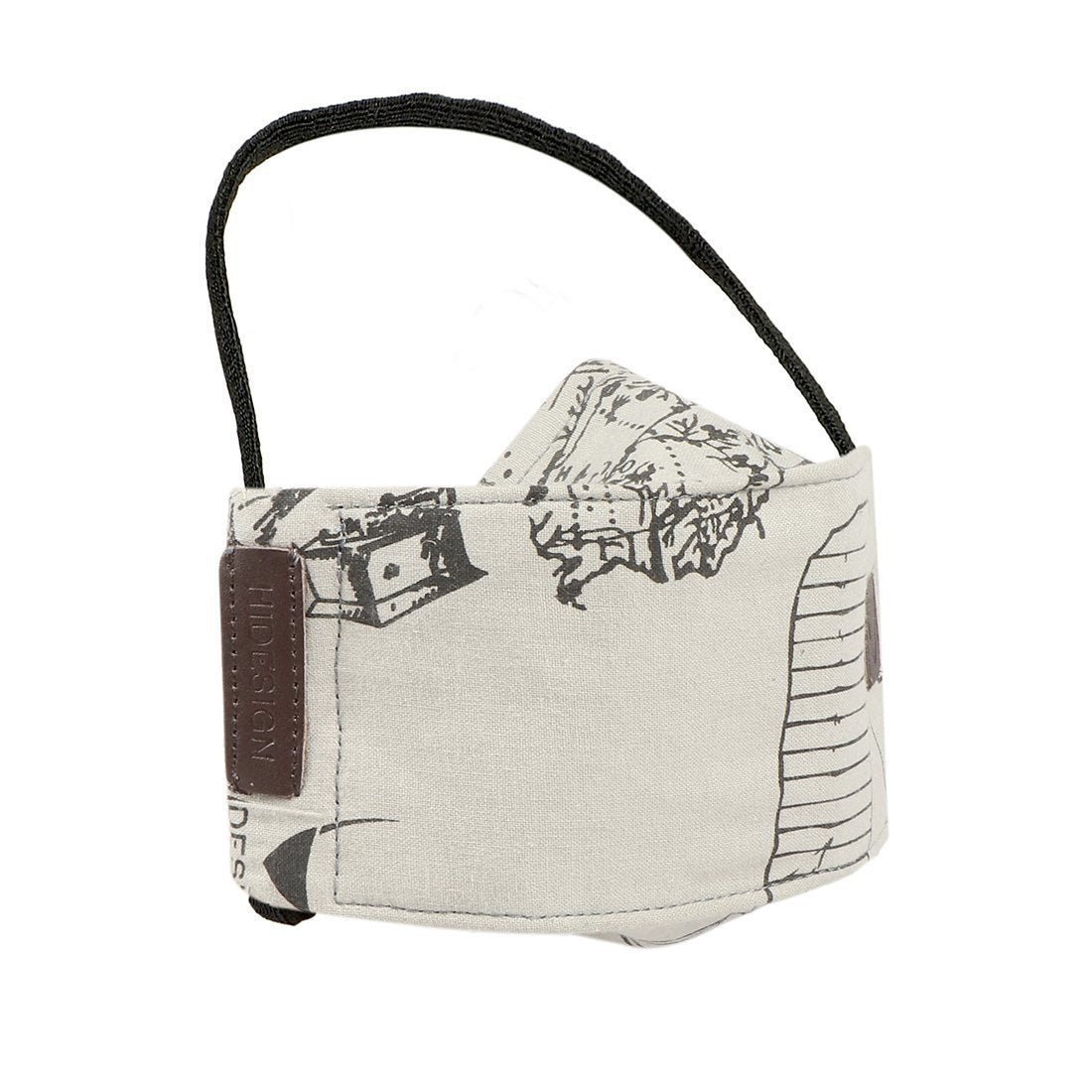 Ninja Grey Leather Face Mask